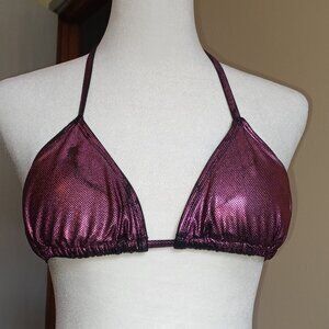 Purple Body Rage Bikini Top Size Small